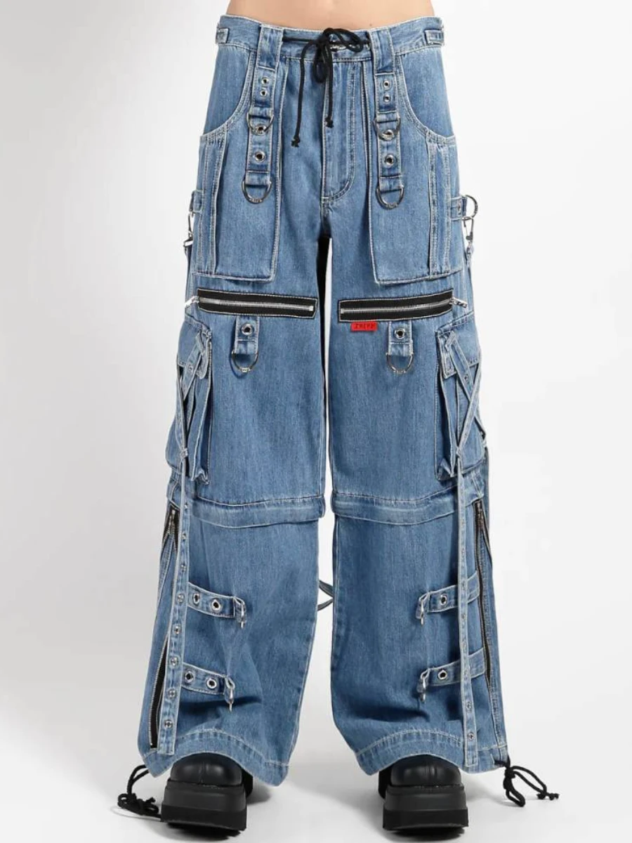 Pantalones trippnyc x strap azules