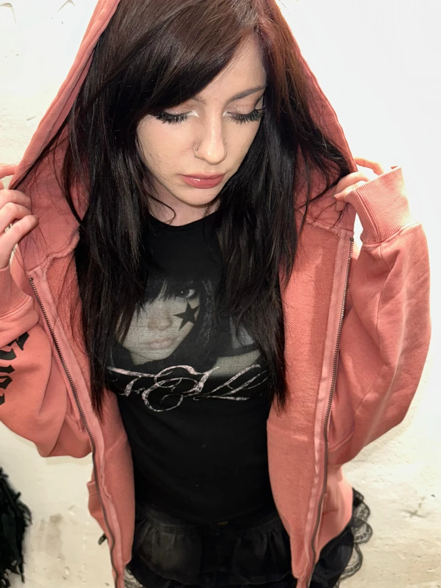 Sudadera chaqueta rosa Stay Strong