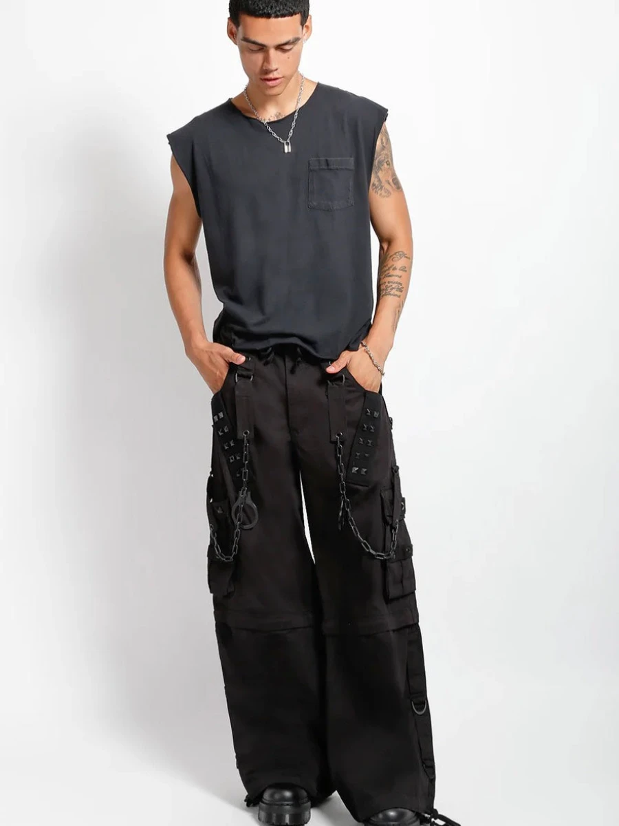 Pantalones negro tachuelas trippnyc