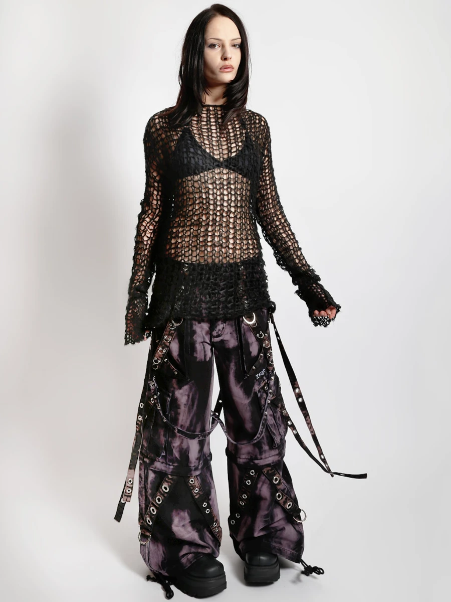Pantalones Storm tachuelas trippnyc negro